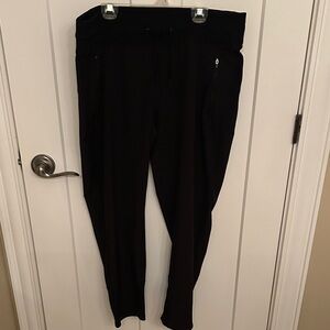Women’s Drawstring Waist Black Pants, size L